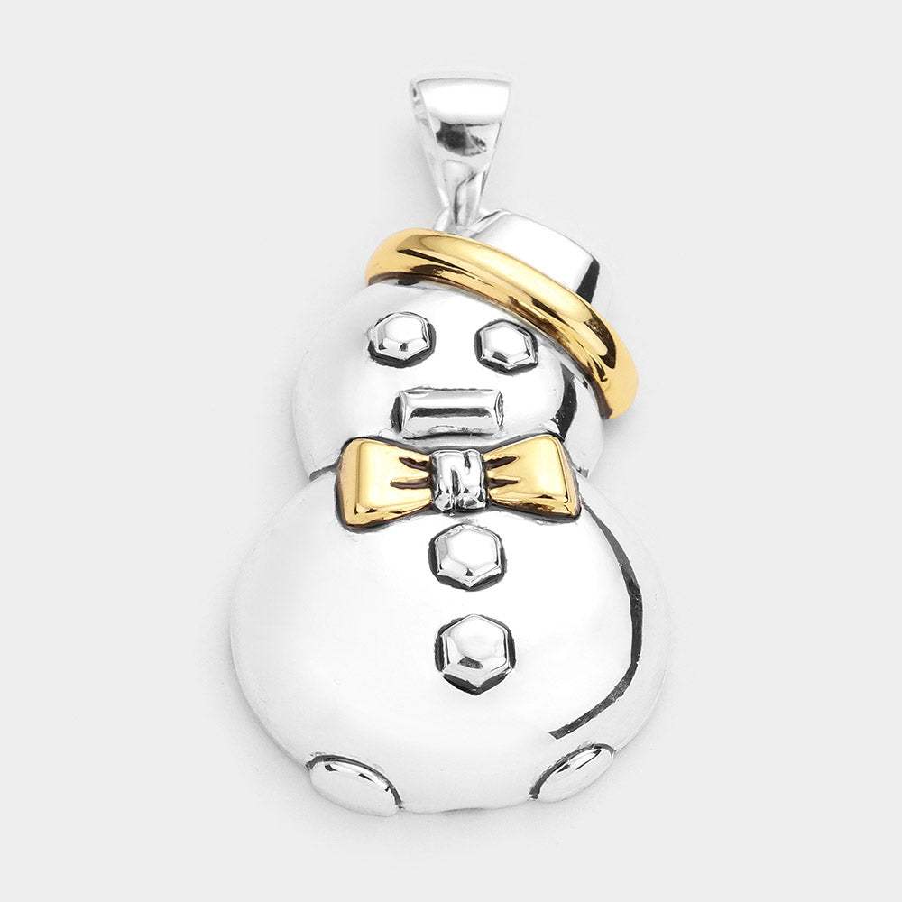 Snowman Metal Pin Brooch Pendant - Madeline Love - Flyclothing LLC