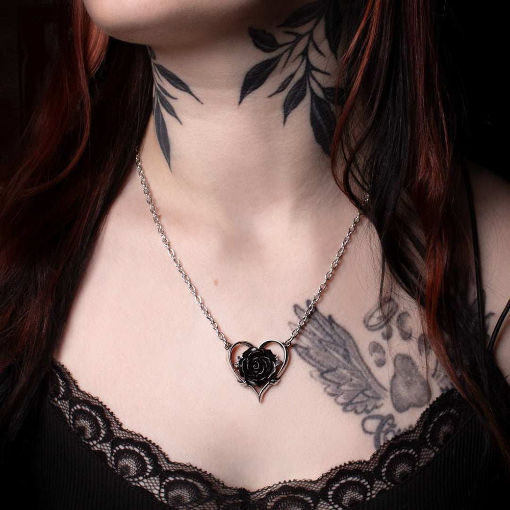 Alchemy Gothic Heart of Blackness Pendant - Alchemy Gothic - Flyclothing LLC