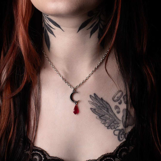 Alchemy Tears of the Moon Red Pendant - Alchemy Gothic - Flyclothing LLC