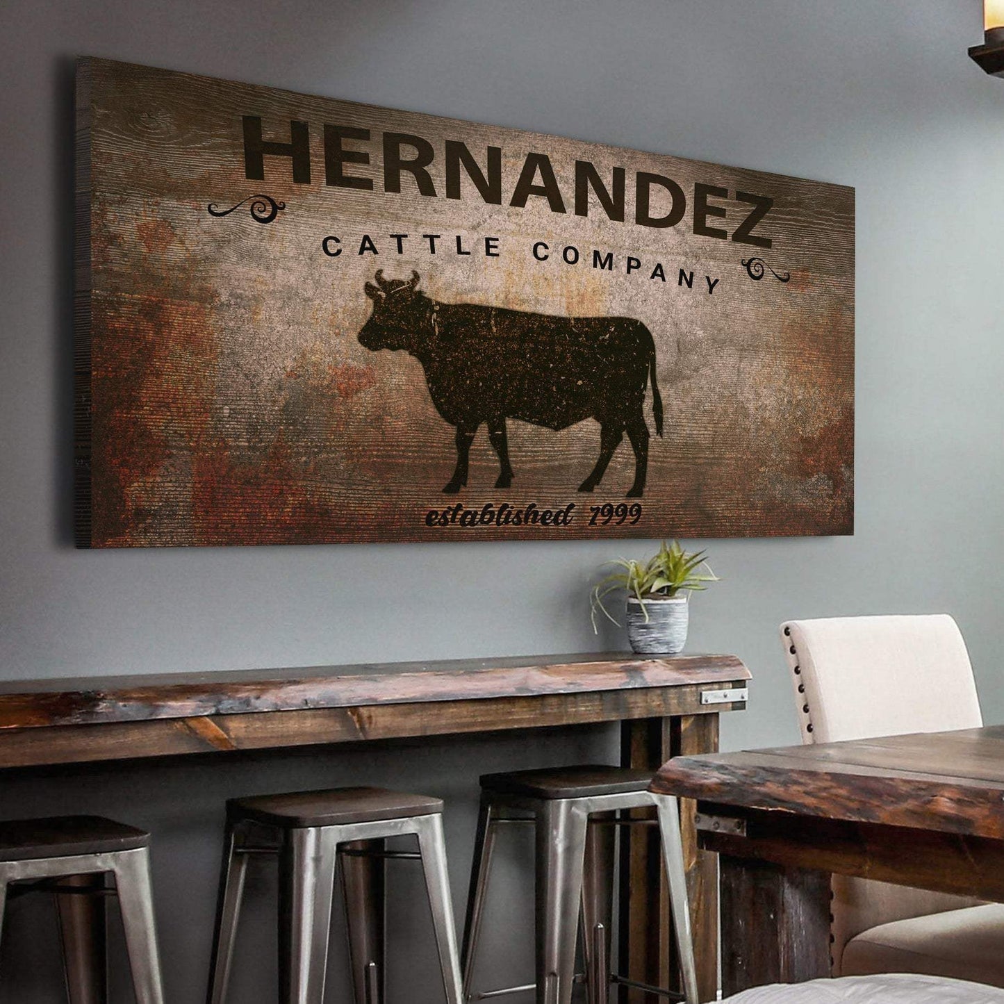 Cattle Company Sign - Tailored Canvases - Flyclothing LLC