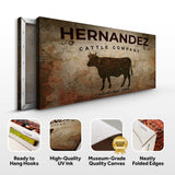 Cattle Company Sign - Tailored Canvases - Flyclothing LLC