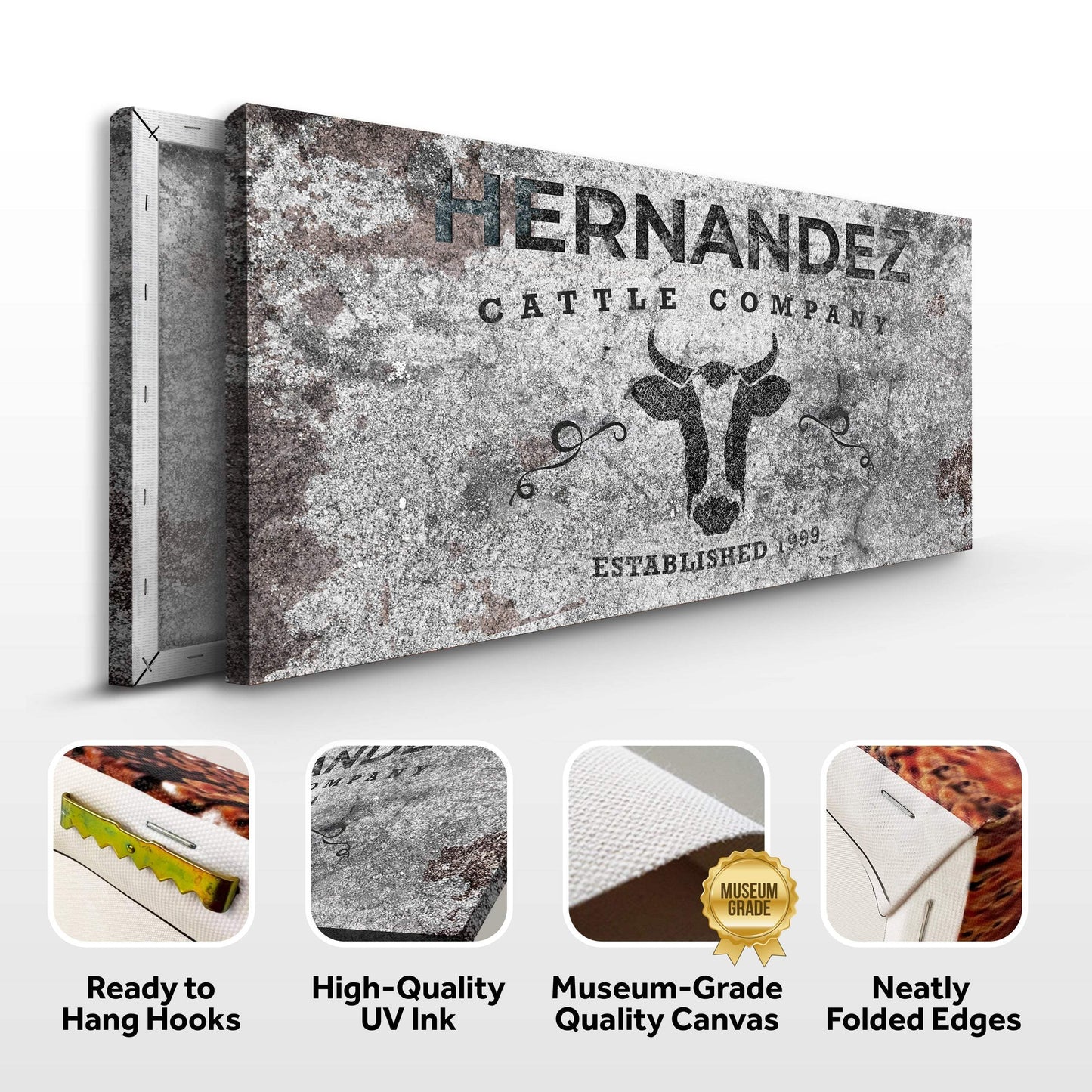Cattle Company Sign II - Tailored Canvases - Flyclothing LLC