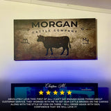 Cattle Company Sign - Tailored Canvases - Flyclothing LLC