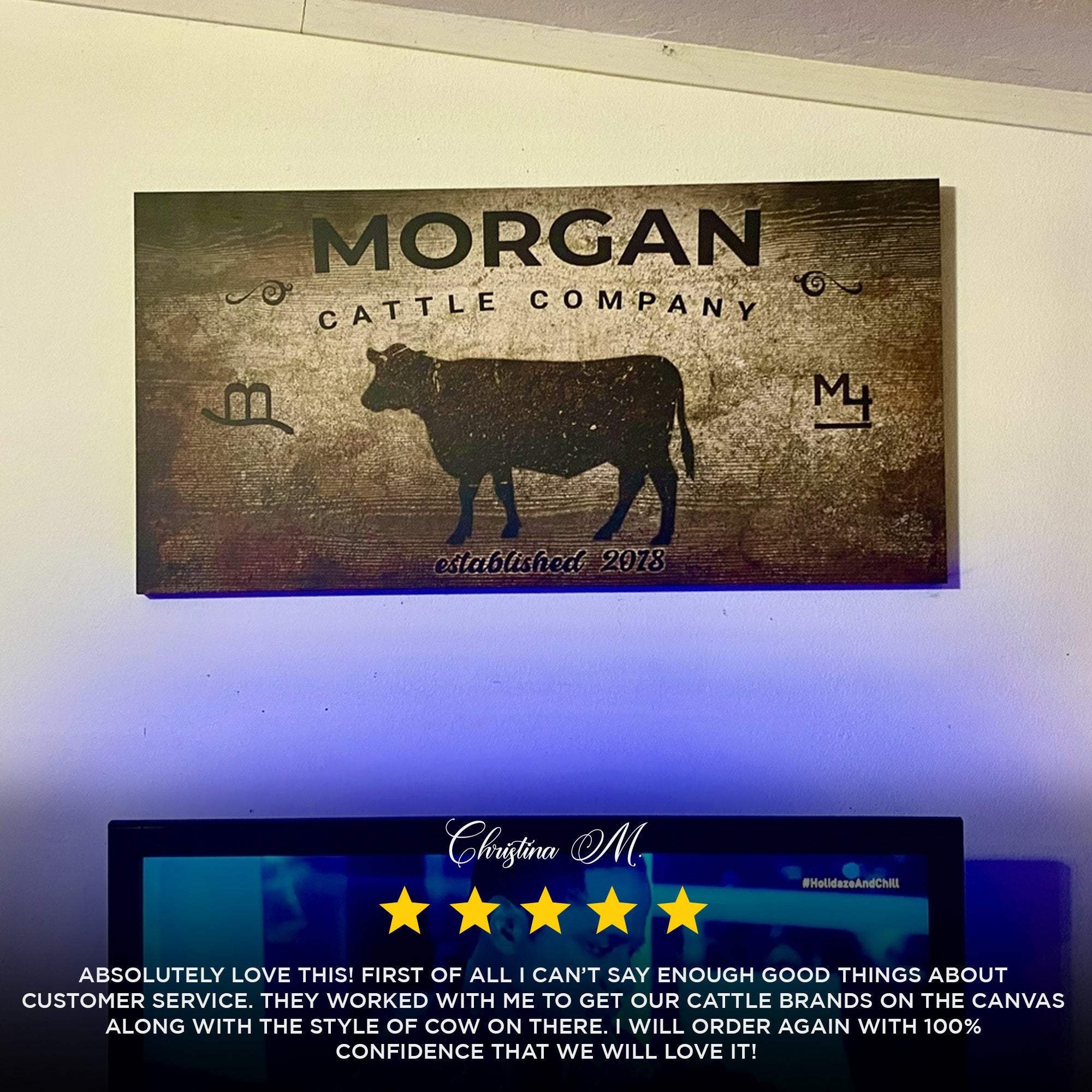 Cattle Company Sign - Tailored Canvases - Flyclothing LLC