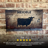 Cattle Company Sign - Tailored Canvases - Flyclothing LLC