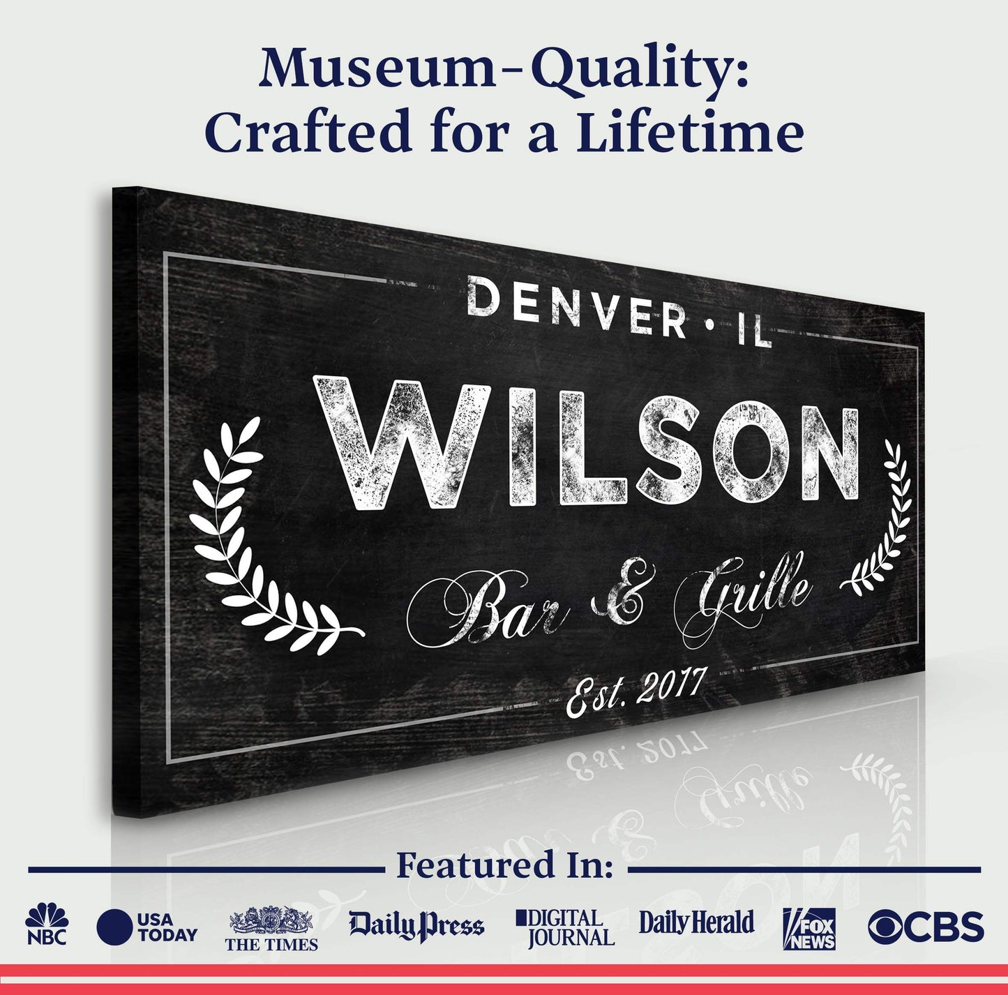 Bar and Grill Sign IV - Tailored Canvases - Flyclothing LLC
