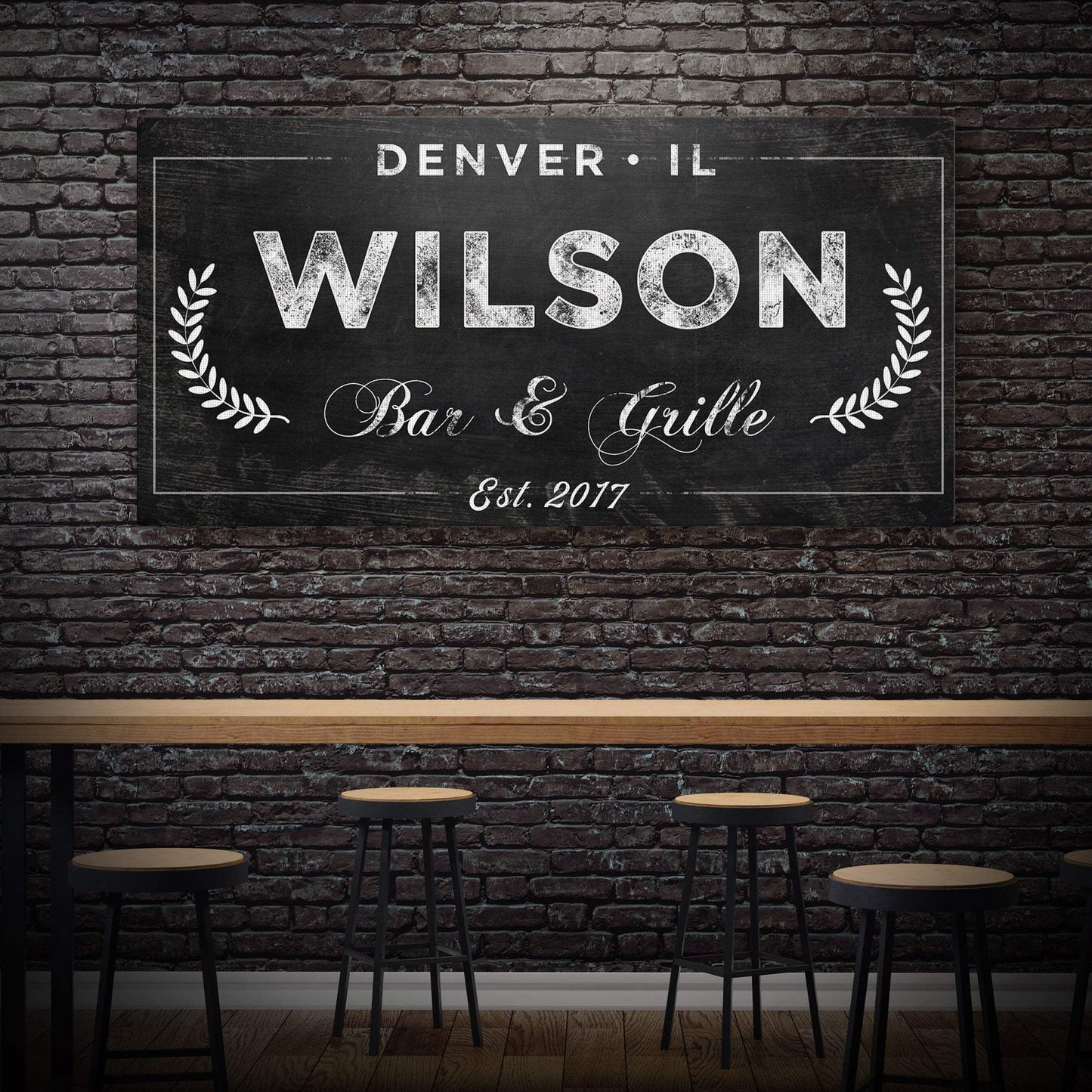 Bar and Grill Sign IV - Tailored Canvases - Flyclothing LLC