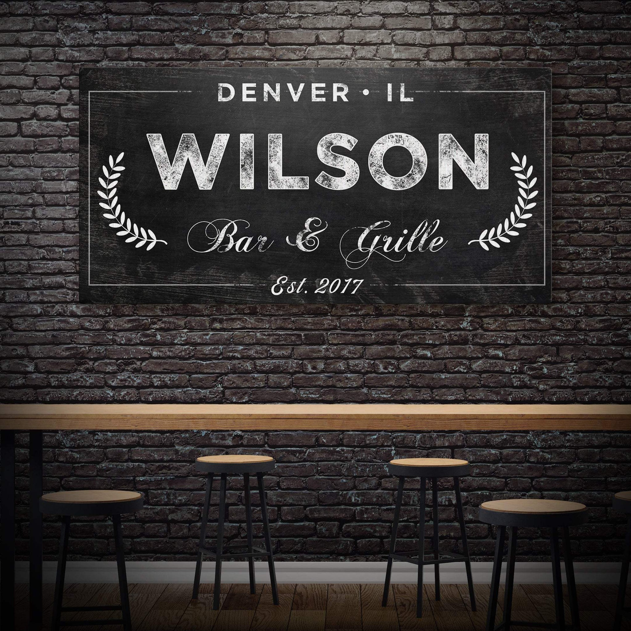 Bar and Grill Sign IV - Tailored Canvases - Flyclothing LLC