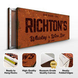 Whiskey And Wine Bar Sign II - Tailored Canvases - Flyclothing LLC
