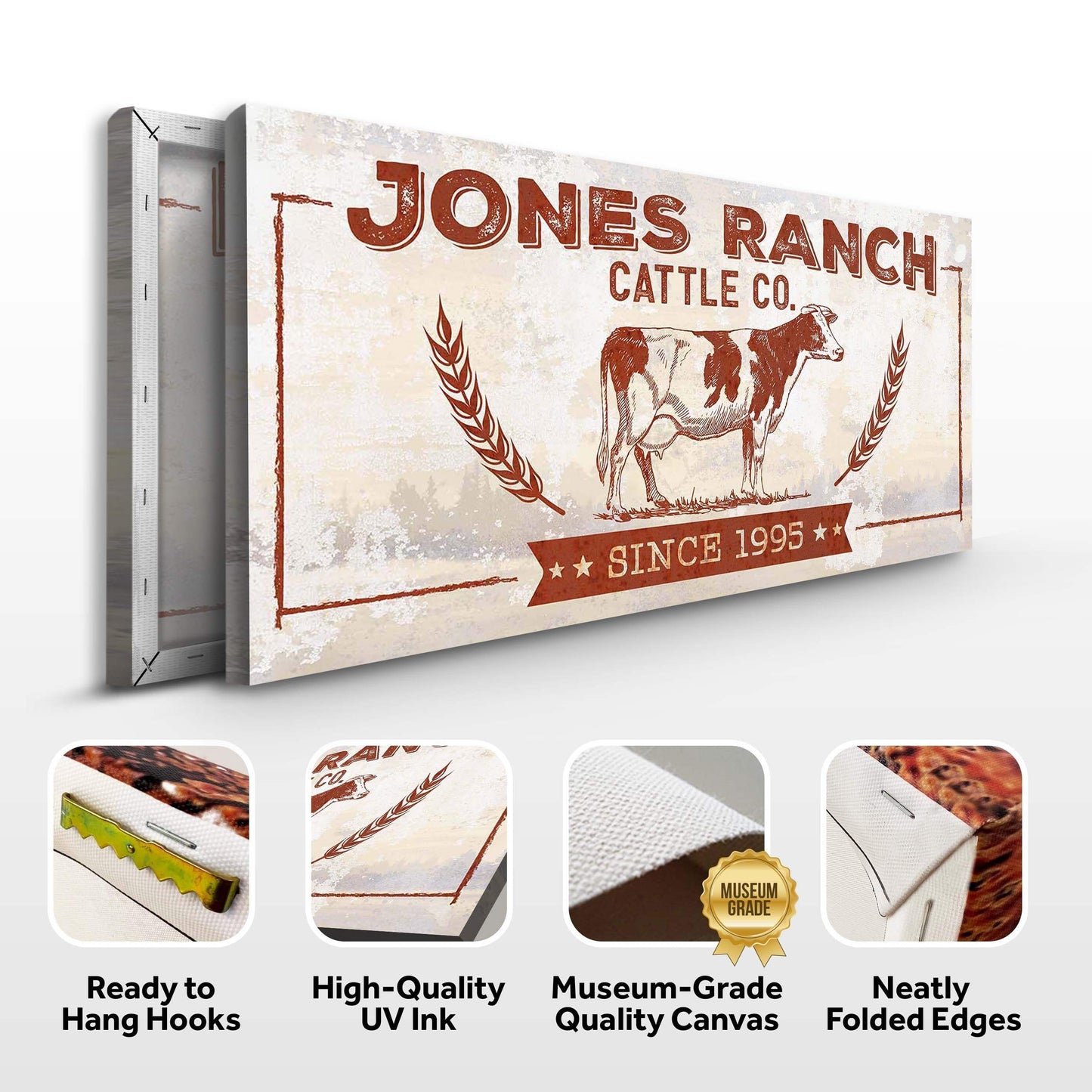 Ranch Cattle Co Rustic Sign - Tailored Canvases - Flyclothing LLC