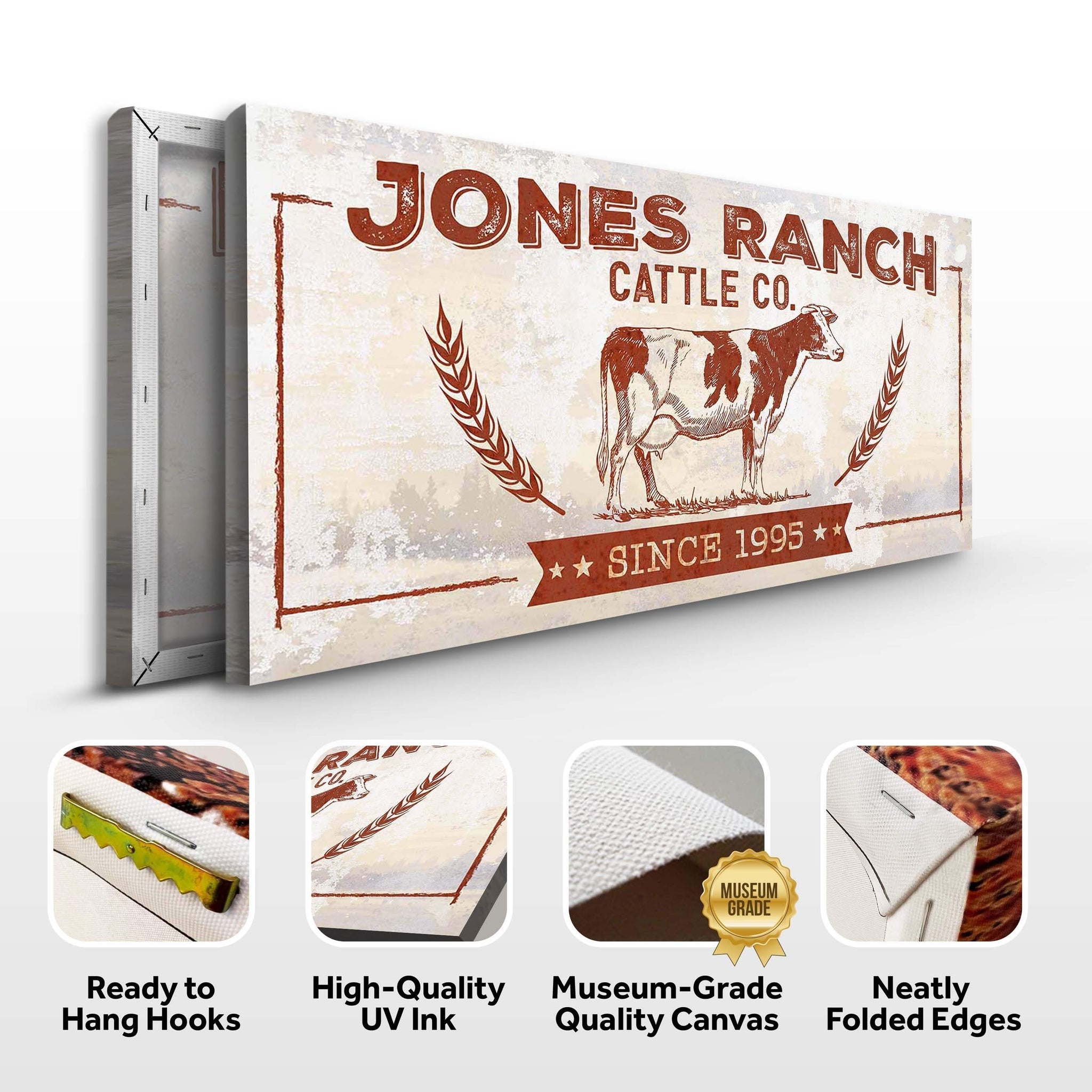 Ranch Cattle Co Rustic Sign - Tailored Canvases - Flyclothing LLC