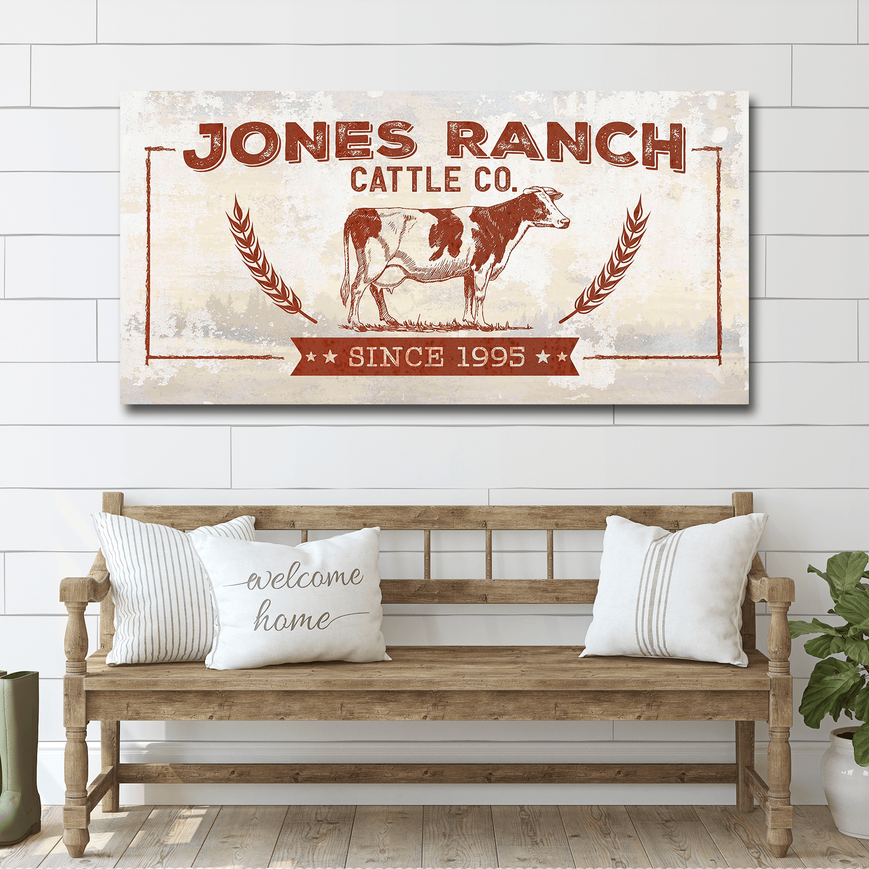 Ranch Cattle Co Rustic Sign - Tailored Canvases - Flyclothing LLC