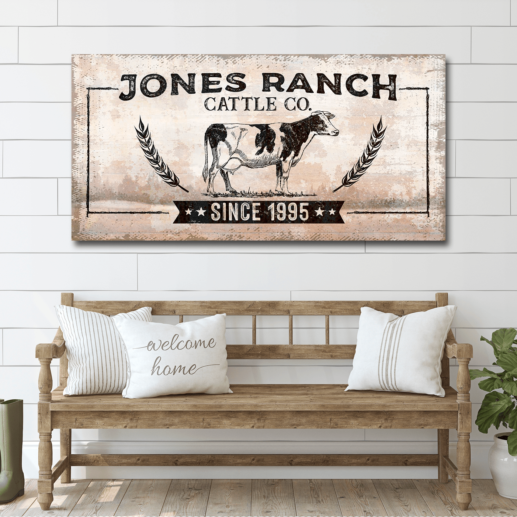 Ranch Cattle Co Rustic Sign - Tailored Canvases - Flyclothing LLC
