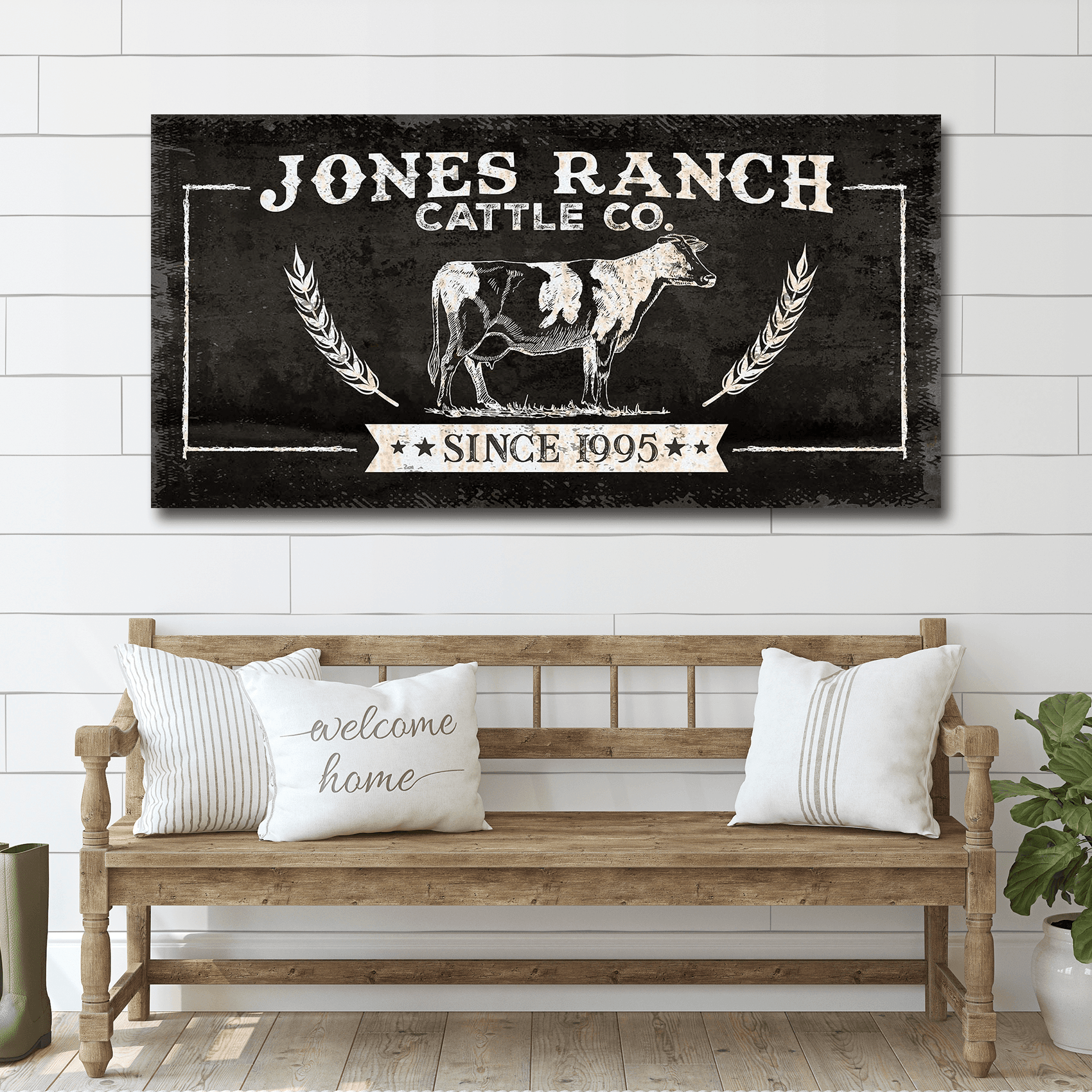 Ranch Cattle Co Rustic Sign - Tailored Canvases - Flyclothing LLC