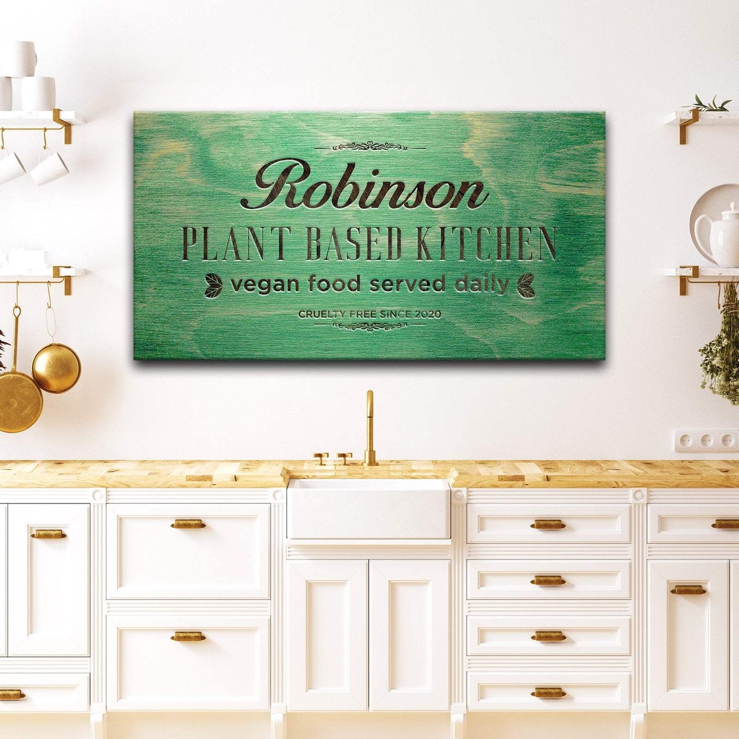 Plant Based Kitchen Sign - Tailored Canvases - Flyclothing LLC