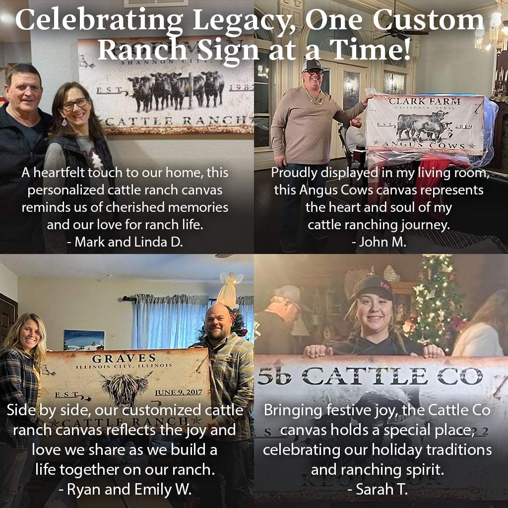 Cattle Ranch Sign - Tailored Canvases - Flyclothing LLC