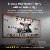 Cattle Ranch Sign - Tailored Canvases - Flyclothing LLC