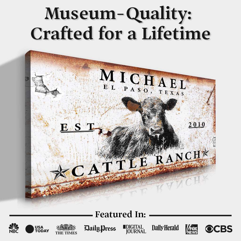 Cattle Ranch Sign - Tailored Canvases - Flyclothing LLC