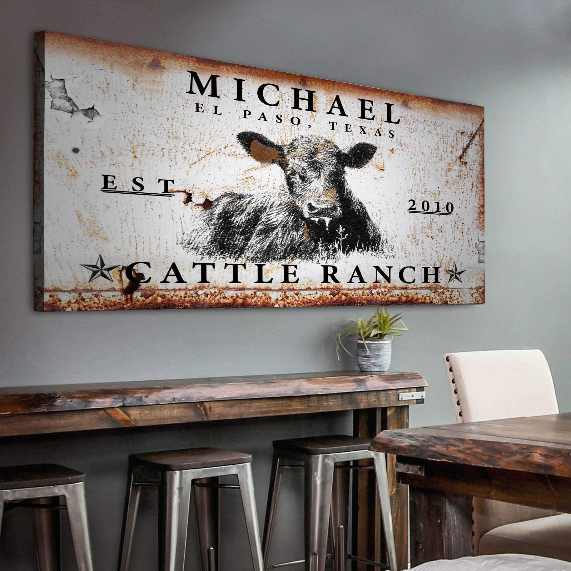 Cattle Ranch Sign X - Tailored Canvases - Flyclothing LLC