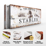 Rustic Stables Decor Sign - Tailored Canvases - Flyclothing LLC