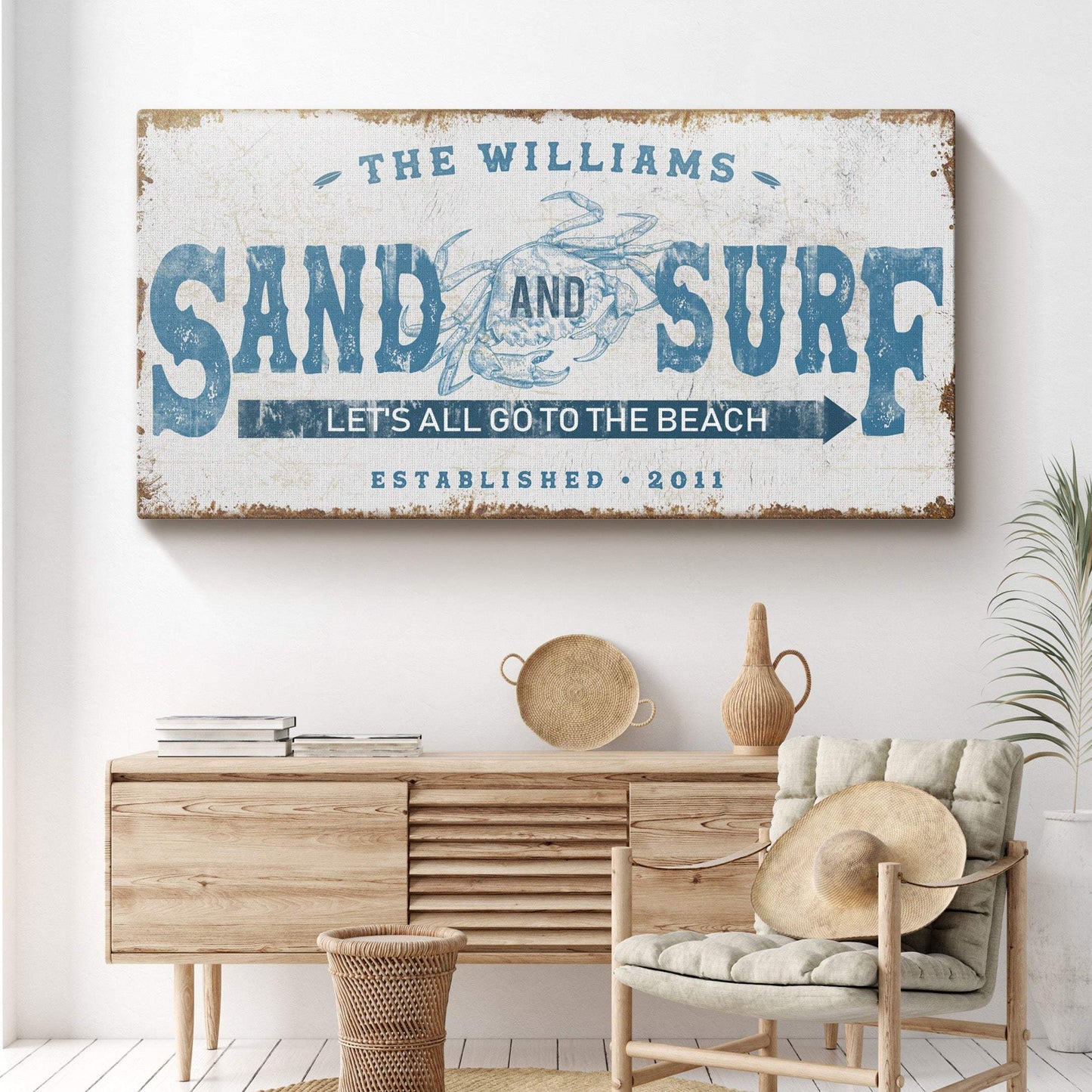 Sand And Surf Sign - Tailored Canvases - Flyclothing LLC