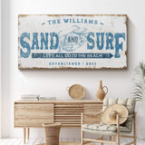 Sand And Surf Sign - Tailored Canvases - Flyclothing LLC