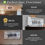 Cattle Ranch Rustic Sign - Tailored Canvases - Flyclothing LLC