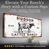 Cattle Ranch Rustic Sign - Tailored Canvases - Flyclothing LLC