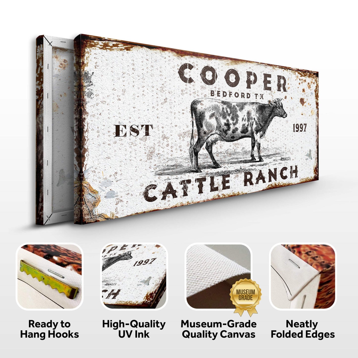 Cattle Ranch Rustic - LP1 - Tailored Canvases - Flyclothing LLC