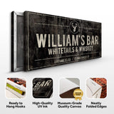 Whitetails and Whiskey Sign - Tailored Canvases - Flyclothing LLC