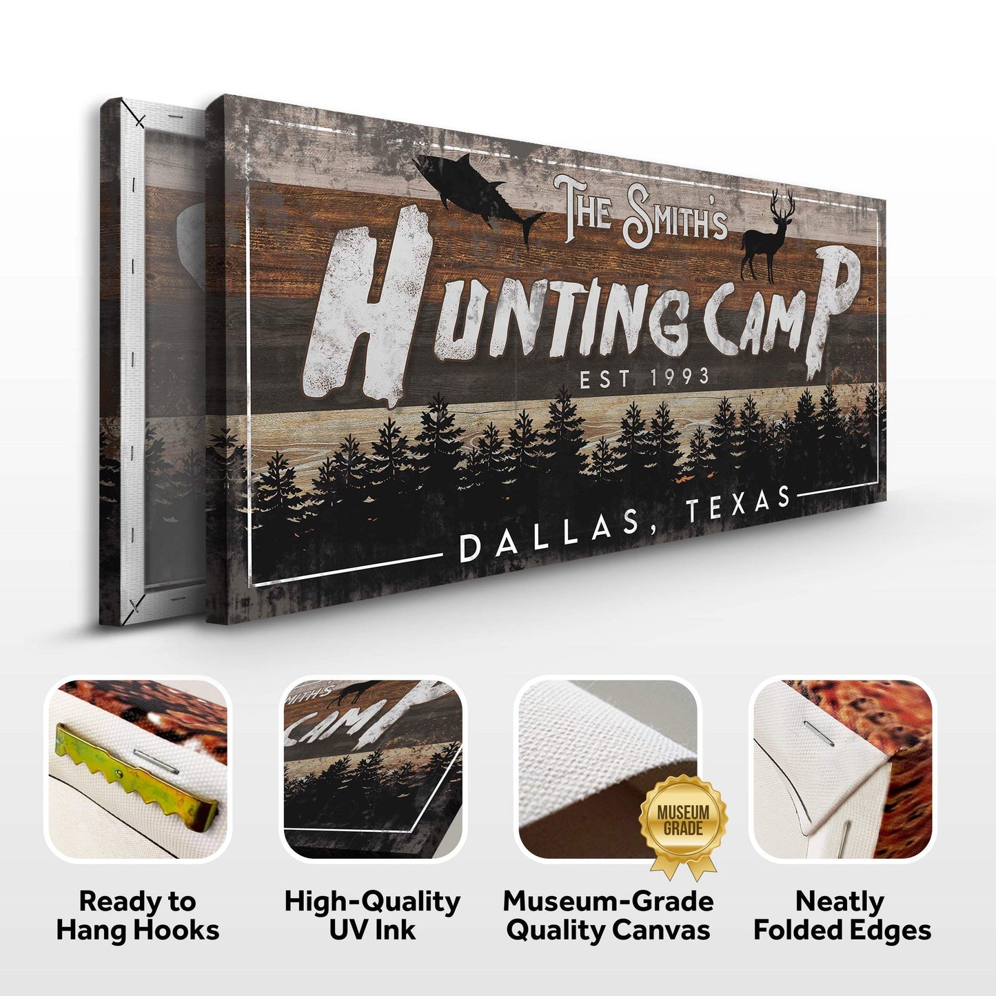 Fishing And Hunting Sign IV - Tailored Canvases - Flyclothing LLC