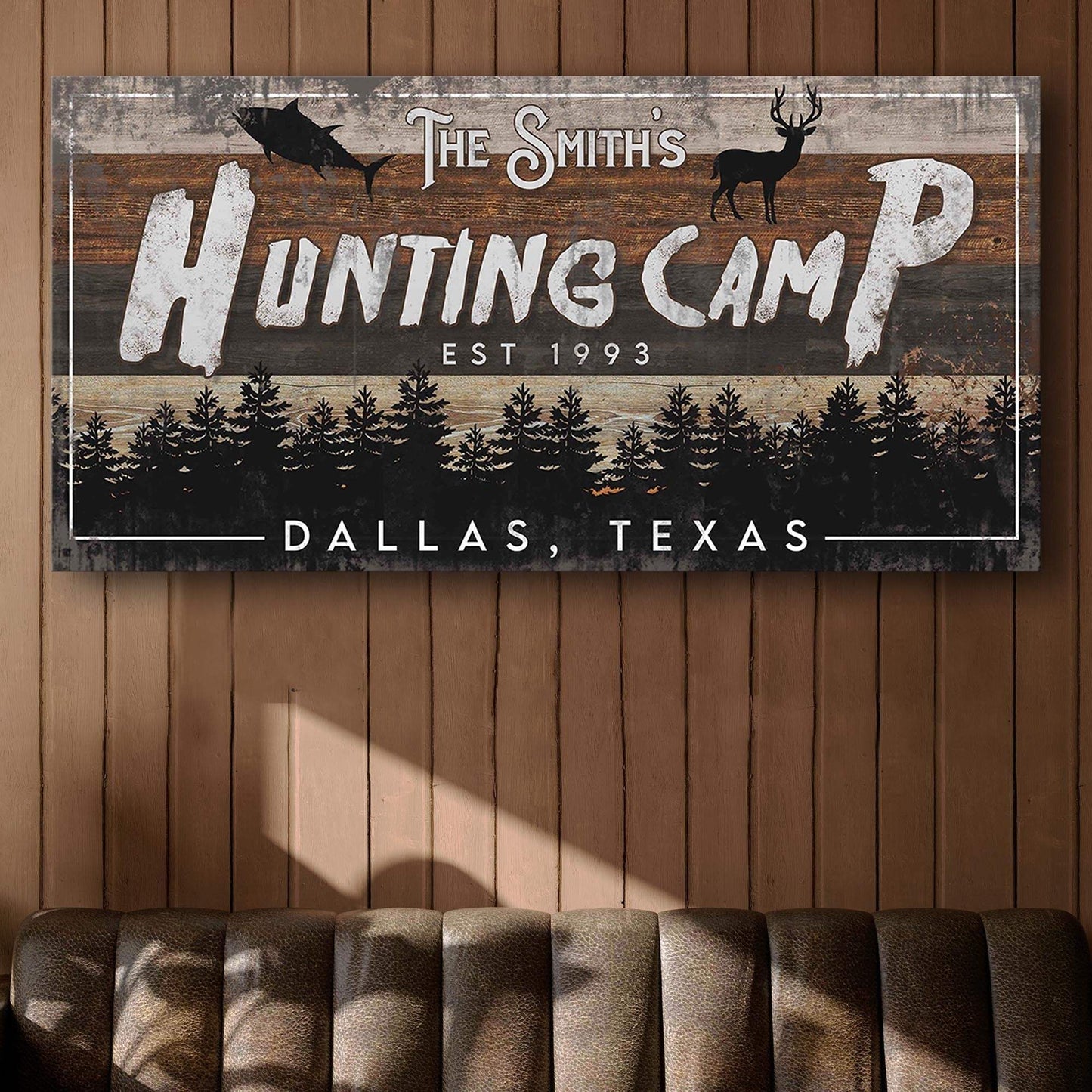Fishing And Hunting Sign IV - Tailored Canvases - Flyclothing LLC