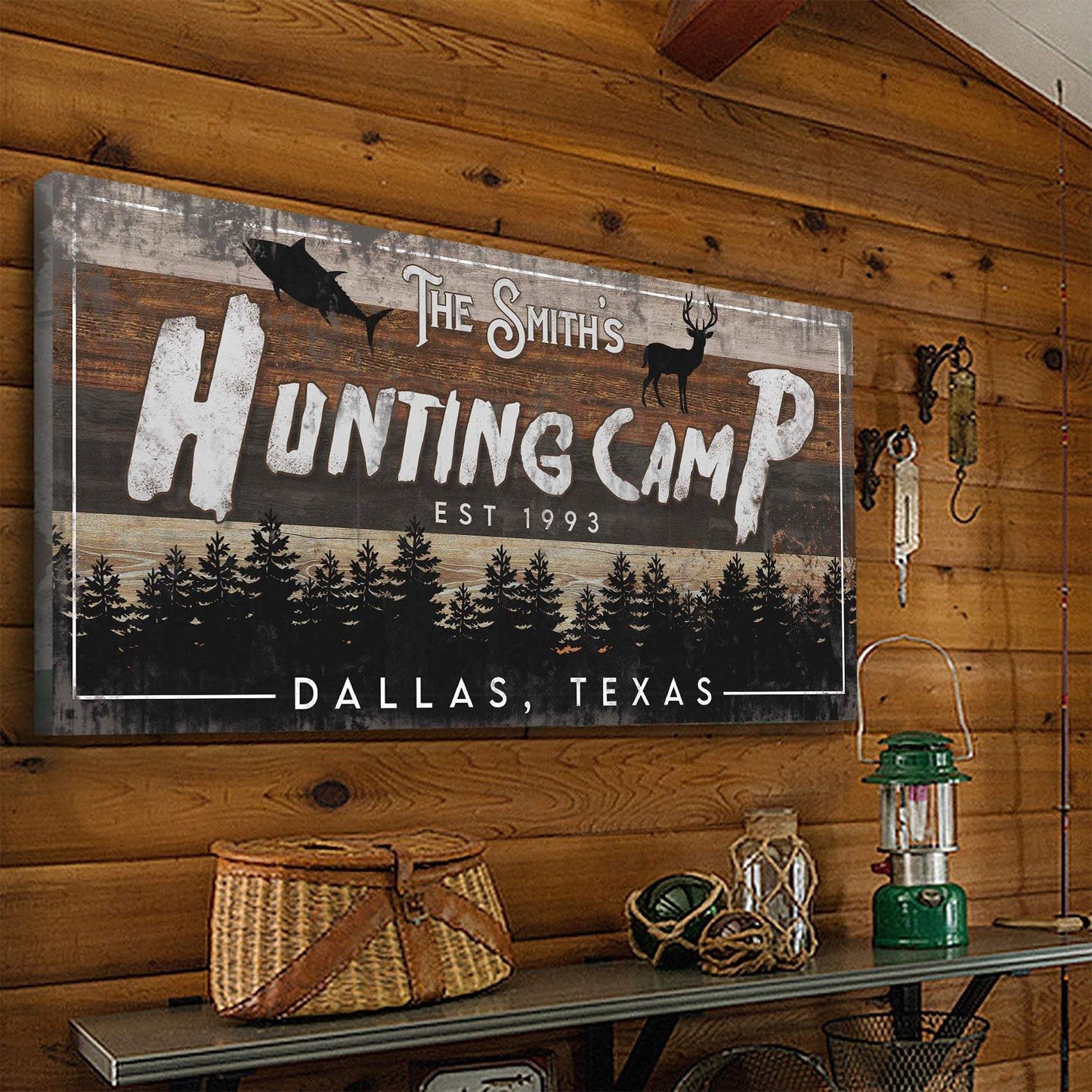 Fishing And Hunting Sign IV - Tailored Canvases - Flyclothing LLC