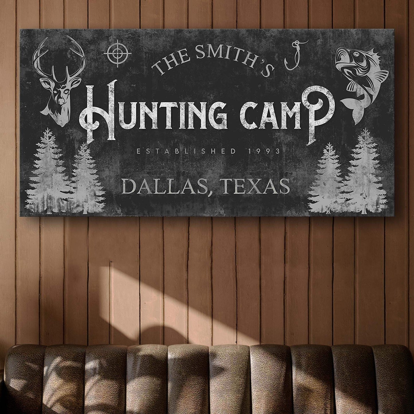 Fishing And Hunting Sign III - Tailored Canvases - Flyclothing LLC