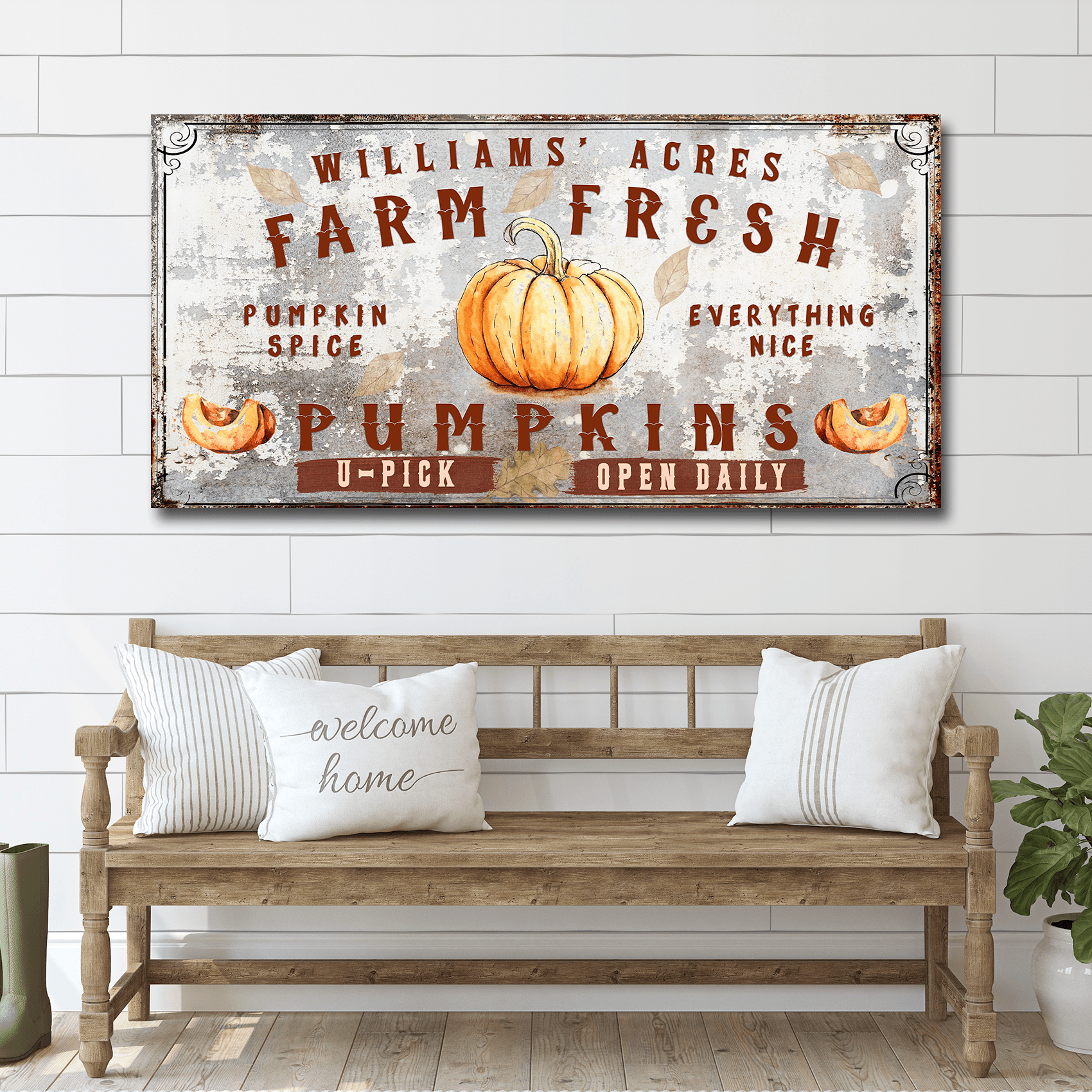 Farm Fresh Pumpkins Sign - Tailored Canvases - Flyclothing LLC