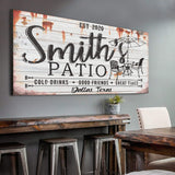 Family Patio Sign II - Tailored Canvases - Flyclothing LLC