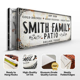 Family Patio Sign - Tailored Canvases - Flyclothing LLC