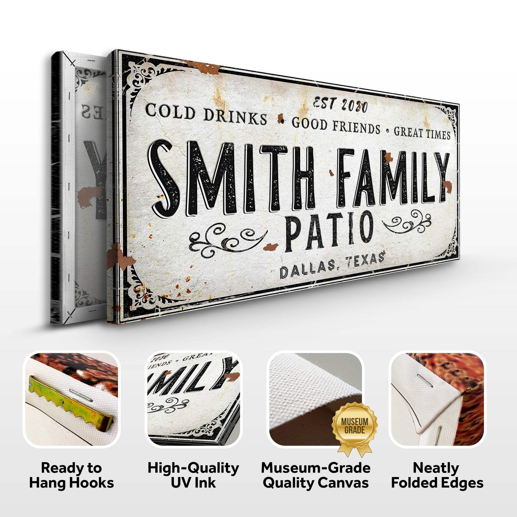 Family Patio Sign - Tailored Canvases - Flyclothing LLC