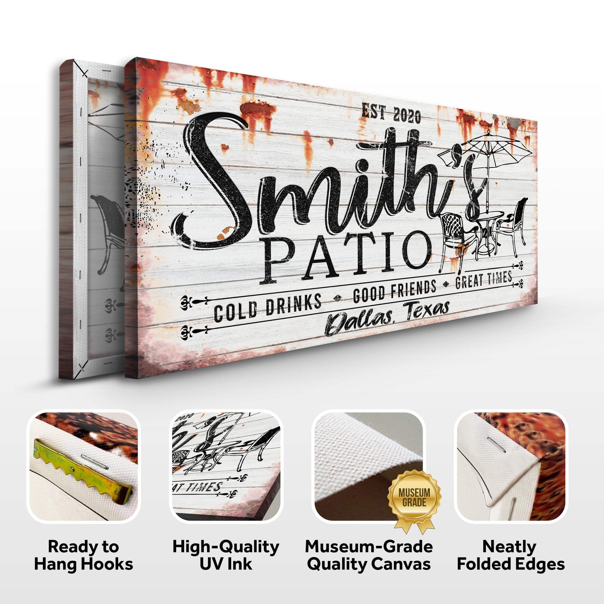 Family Patio Sign II - Tailored Canvases - Flyclothing LLC