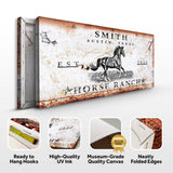 Rustic Horse Ranch Sign - Tailored Canvases - Flyclothing LLC