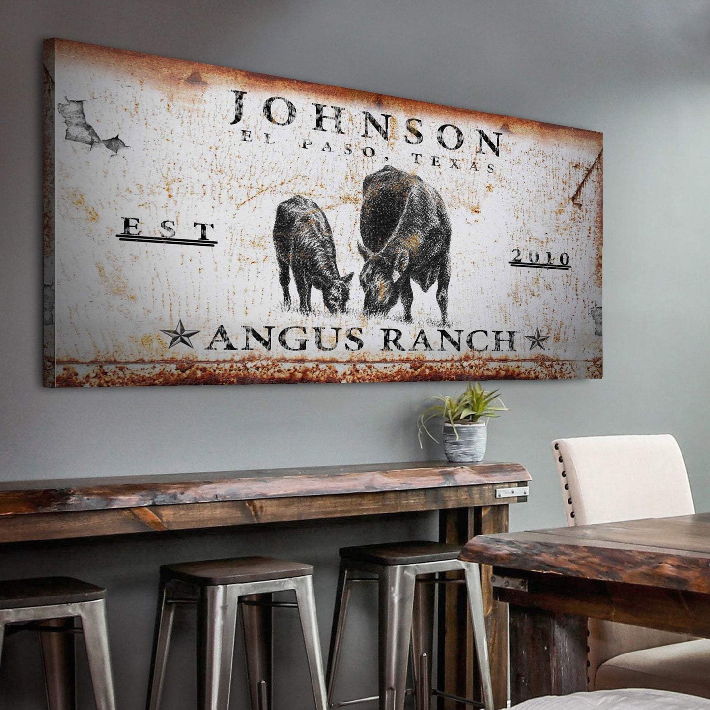 Angus Ranch Sign - Tailored Canvases - Flyclothing LLC