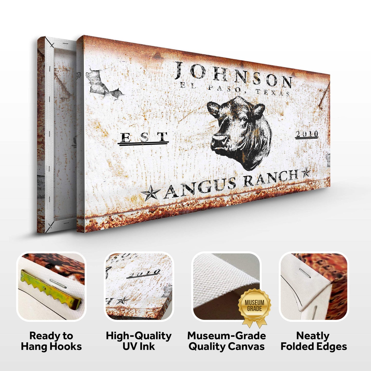 Angus Ranch Sign III - Tailored Canvases - Flyclothing LLC