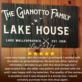 Rustic Family Lake House Sign - Tailored Canvases - Flyclothing LLC