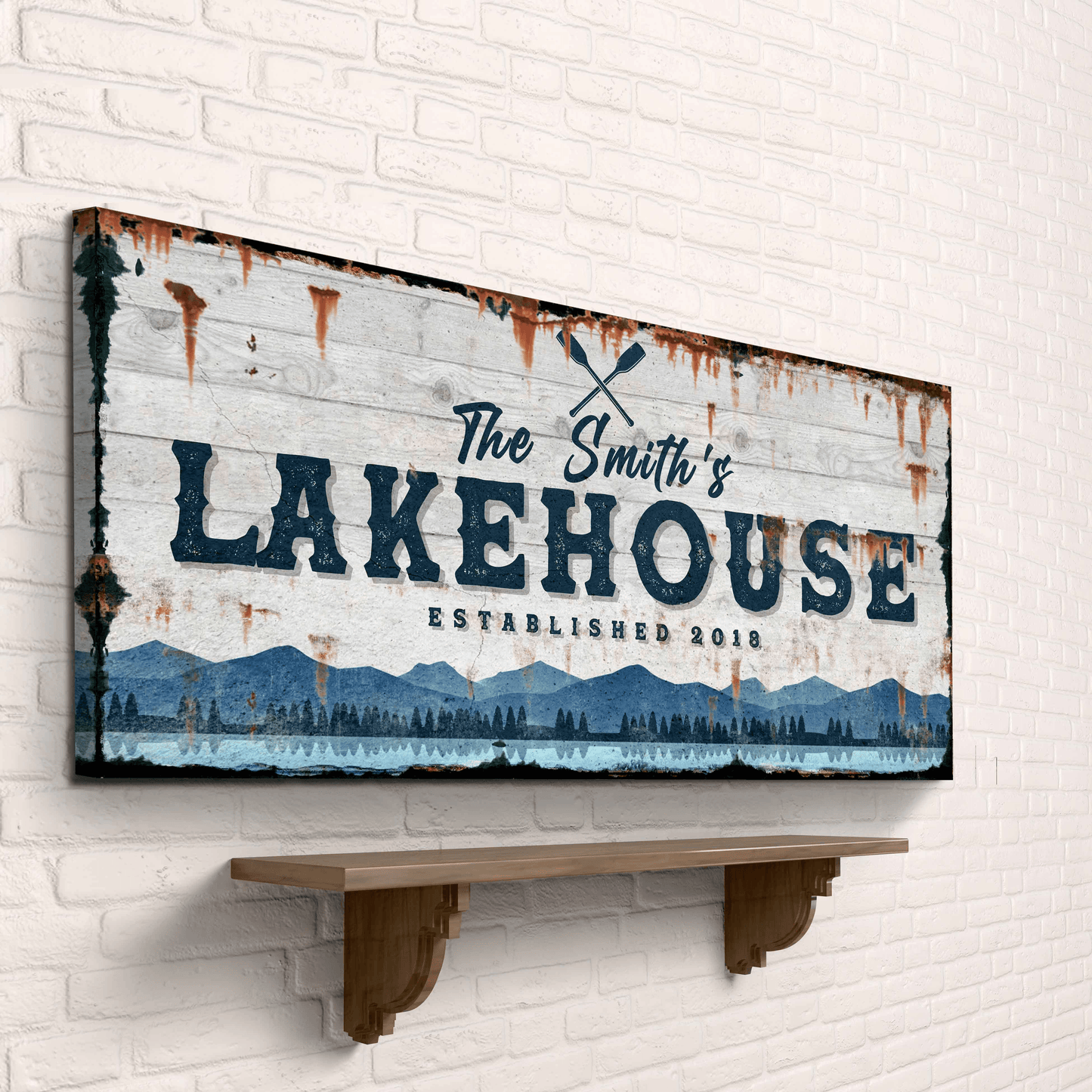Family Lake House Vintage Sign - Tailored Canvases - Flyclothing LLC