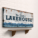 Family Lake House Vintage Sign - Tailored Canvases - Flyclothing LLC