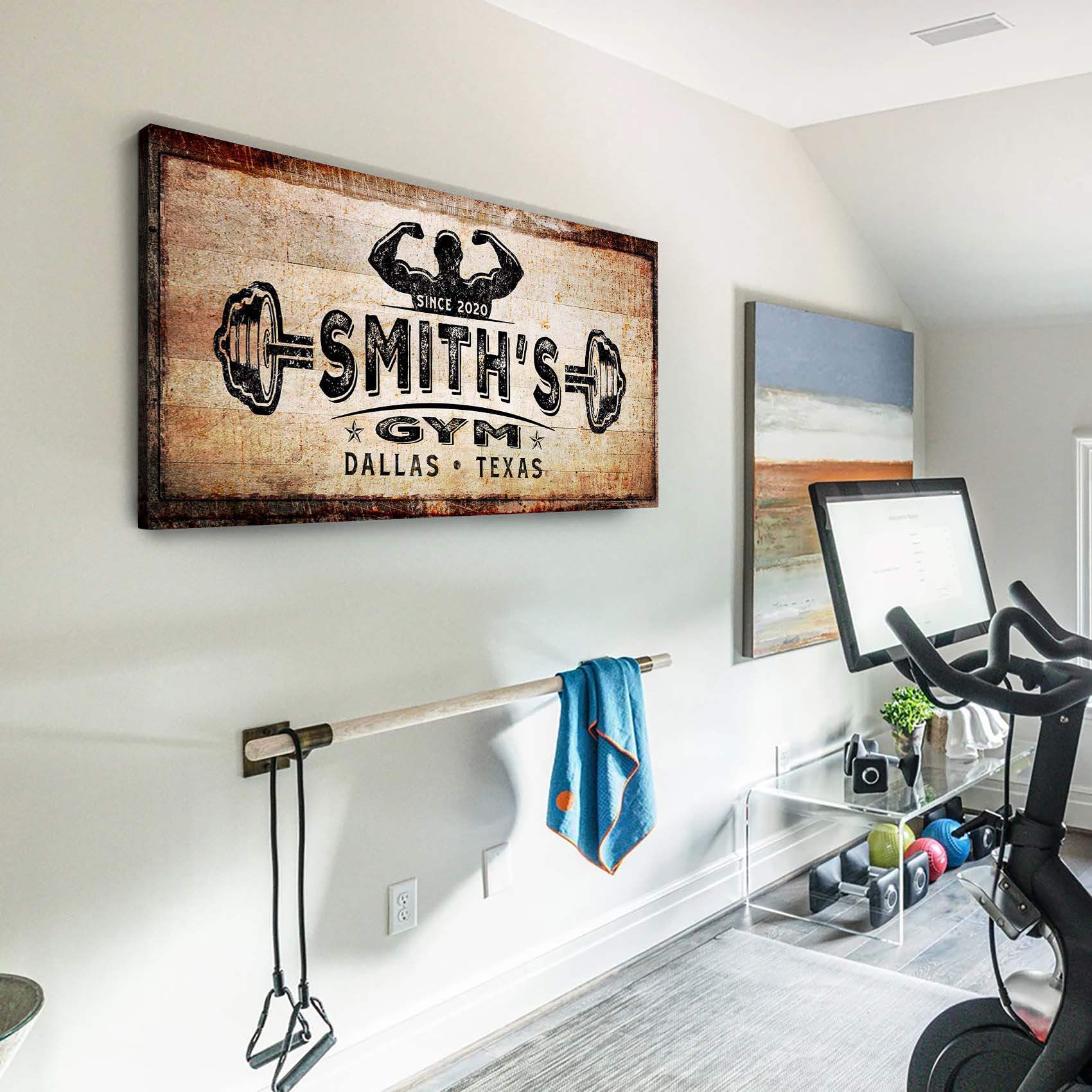Gym Sign III - Tailored Canvases - Flyclothing LLC