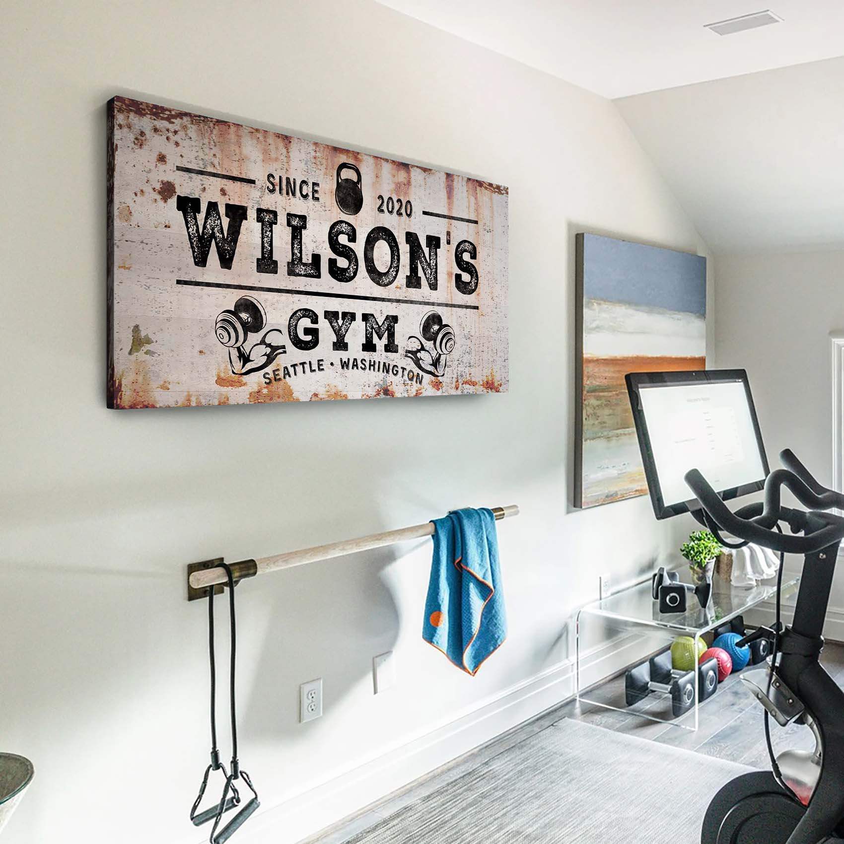 Gym Sign VI - Tailored Canvases - Flyclothing LLC