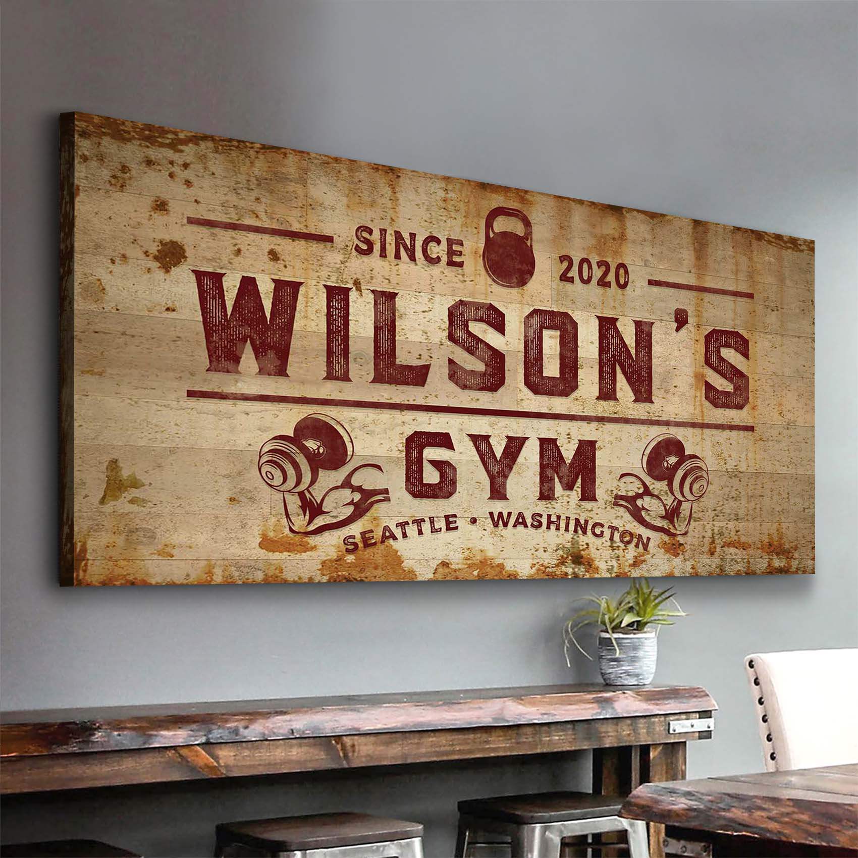 Gym Sign XIV - Tailored Canvases - Flyclothing LLC