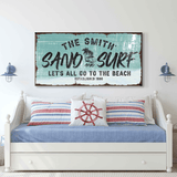 Sand and Surf Sign II - Tailored Canvases - Flyclothing LLC