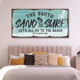 Sand and Surf Sign II - Tailored Canvases - Flyclothing LLC